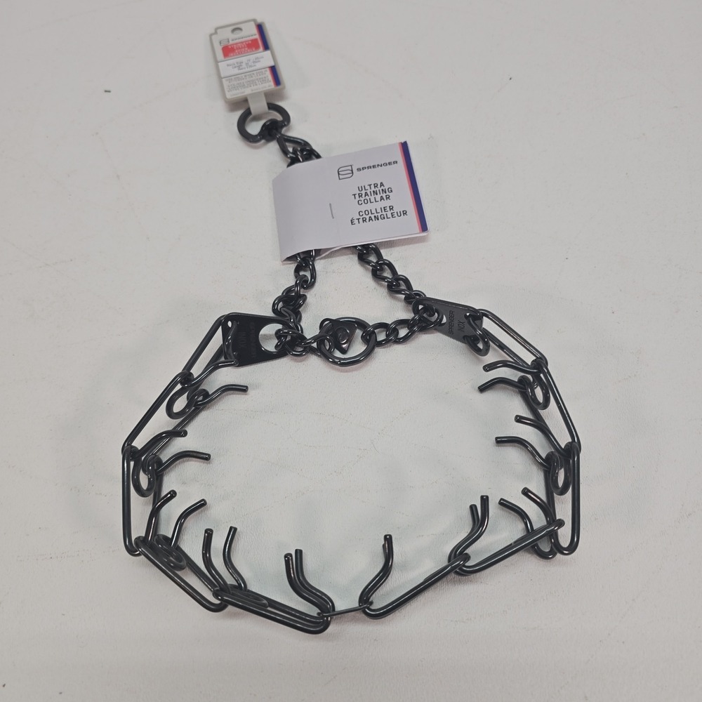 Herm Sprenger Prong Collar 3.25mm 18" Black Stainless Steel